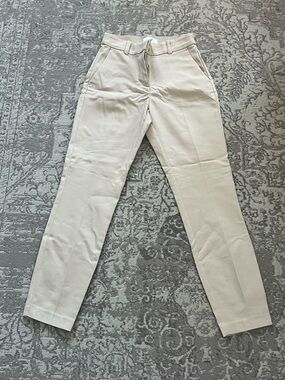 H&M Tailored Slim Chinos in Light Cream